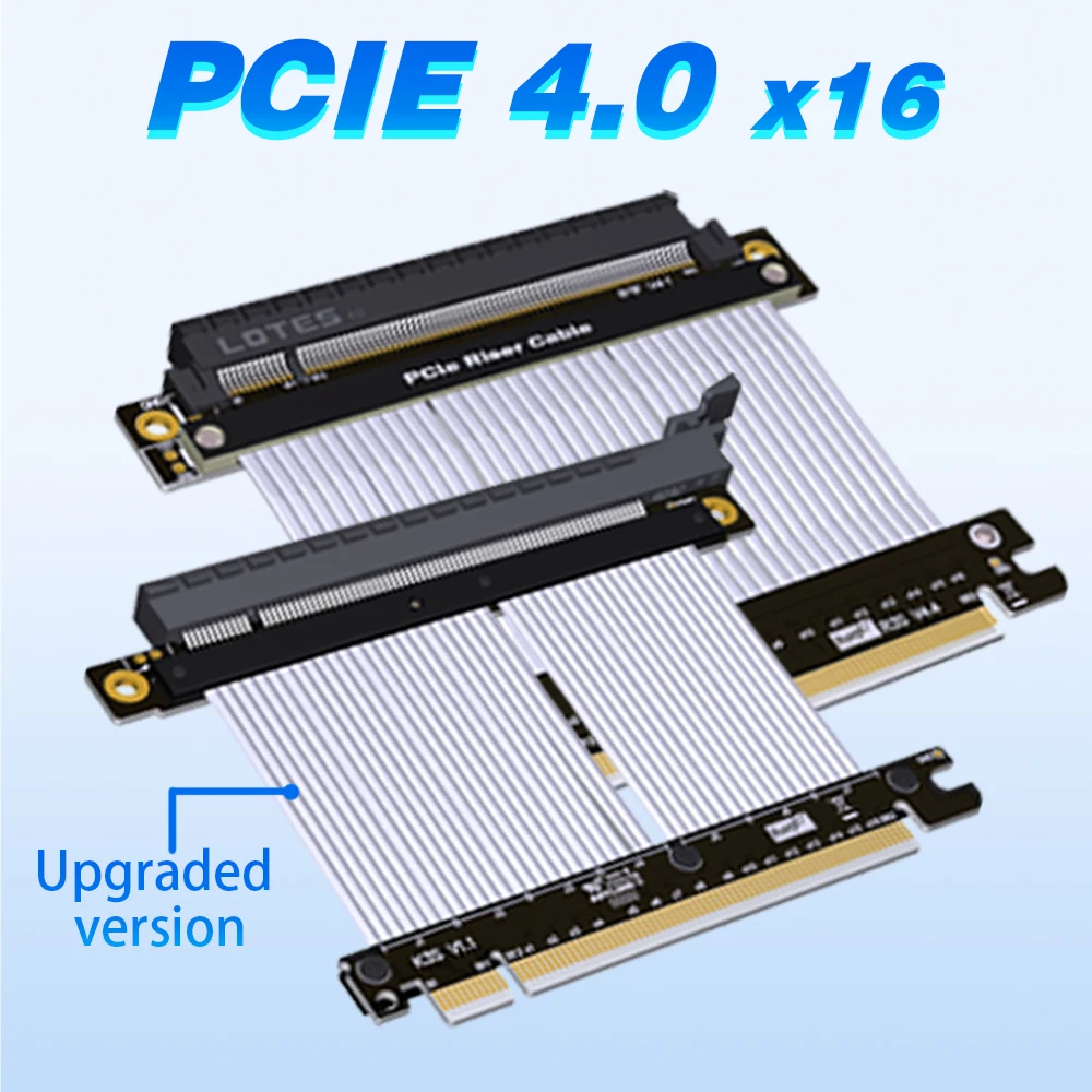 2023 ADT Совершенно Новый PCI Express 5.0 4.0 X16 Riser Cable RTX4090 Графическая Видеокарта GPU Extender Cable Gen5 16X для Игр на ПК ATX Изображение 1