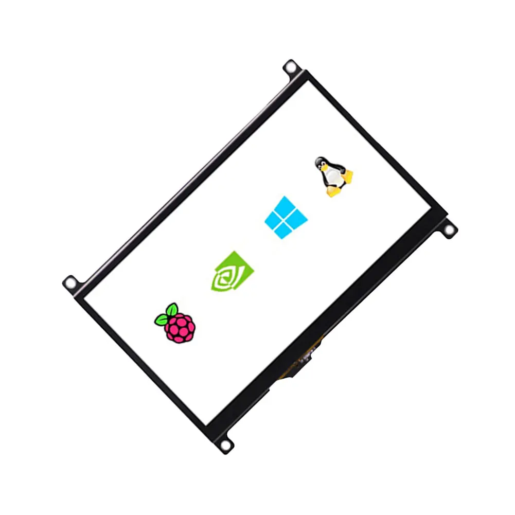 7-Дюймовый IPS Сенсорный ЖК-дисплей с разрешением 1024 × 600 Портативный Емкостный Дисплей, Совместимый с HDMI, для Raspberry Pi Изображение 1