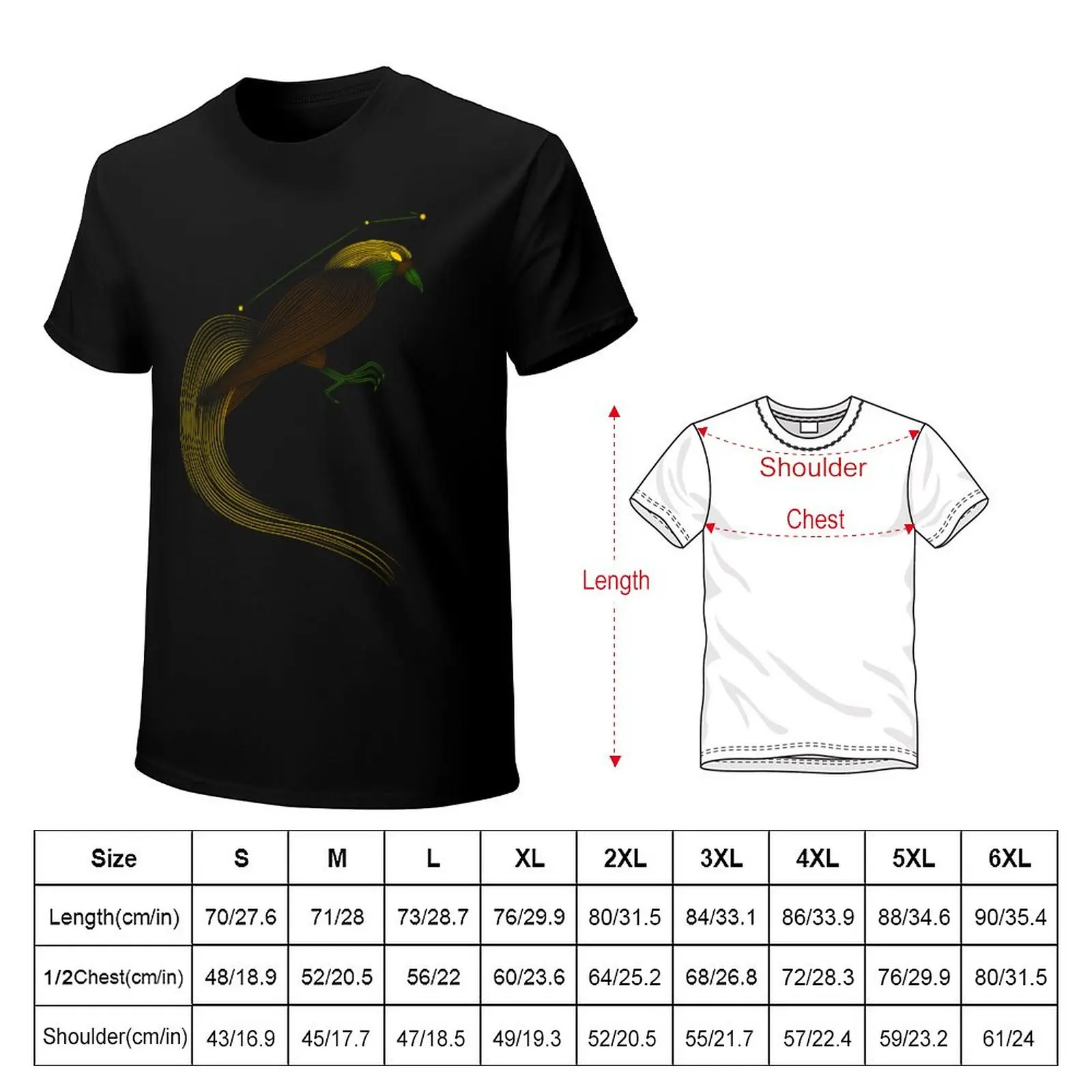 Apus, футболка с изображением райской птицы, футболки с кошками, мужская футболка Изображение 1