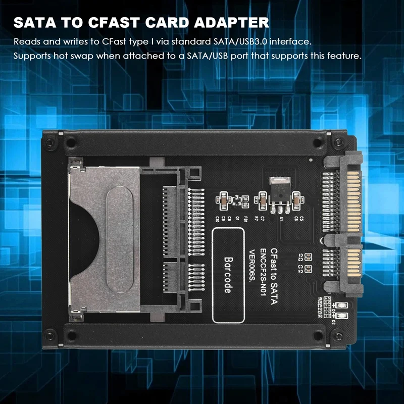 CY SATA 22 Pin к адаптеру USB 3.0 для Cfast карт 2,5-дюймовый корпус для жесткого диска SSD HDD Cfast кард-ридер для портативных ПК Изображение 1