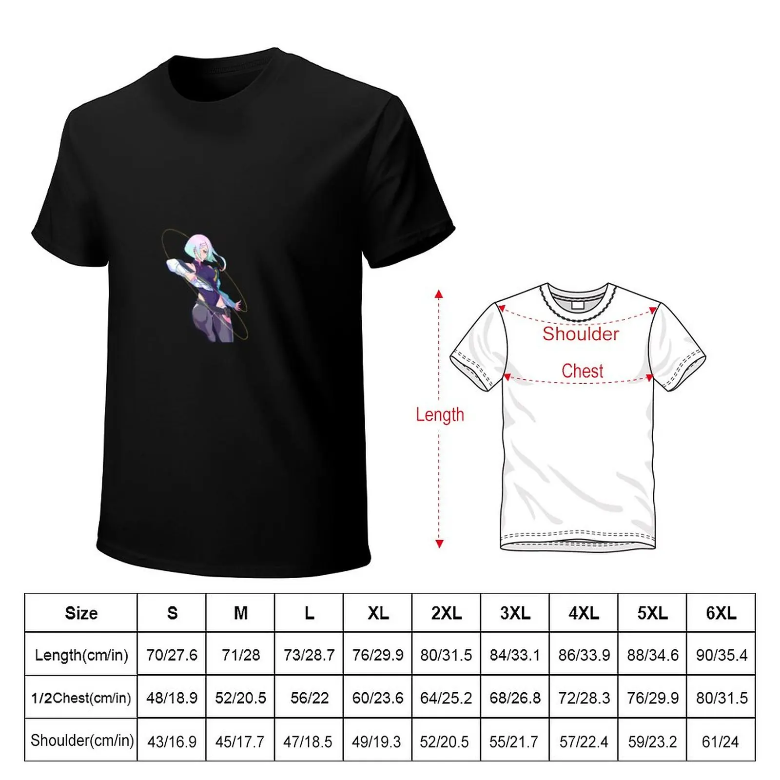 Lucy Edgerunners cyberpunk (HighMess) Футболки для мальчиков, белые футболки, мужская одежда, забавные футболки для мужчин Изображение 1