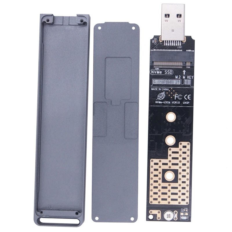 M2 SSD Case NVME Enclosure M.2 К SSD-адаптеру USB TYPE-A 3.1 Для NVME PCIE M Key SSD Disk Drive Box Изображение 1