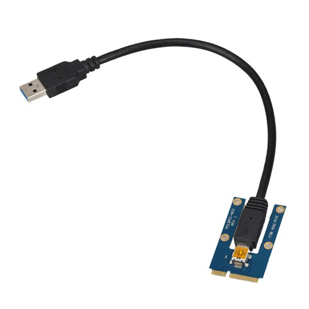 USB 3.0 Mini PCI-E к PCIe PCI Express от 1X до 16X Удлинитель Riser Card Адаптер-Удлинитель для Майнинга Bitcoin Miner Изображение 1