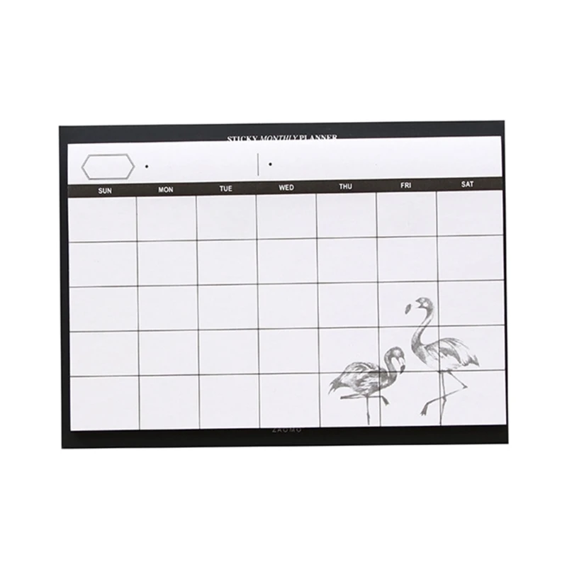 Блокнот для ежемесячного планирования, недатированный календарь Настольные Блокноты Модернизированный Блокнот для планирования HXBE Изображение 1