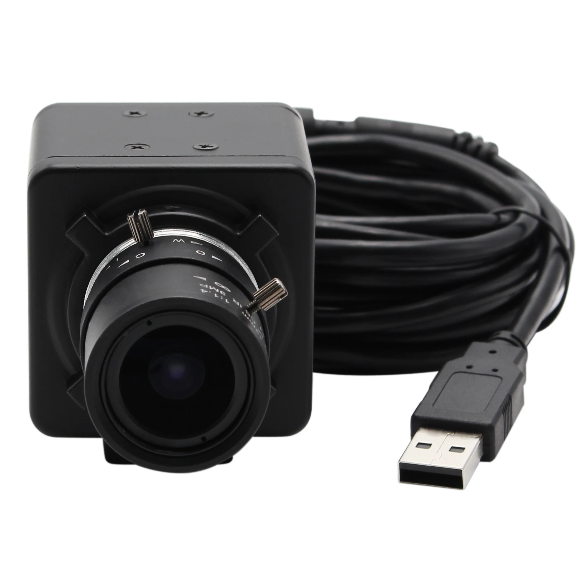 Веб-камера с глобальным затвором Aptina AR0144 CS 2.8-12/5-50mm С Переменным Фокусным расстоянием Промышленная Коробка Для Внутреннего Наблюдения USB-Камера Изображение 1