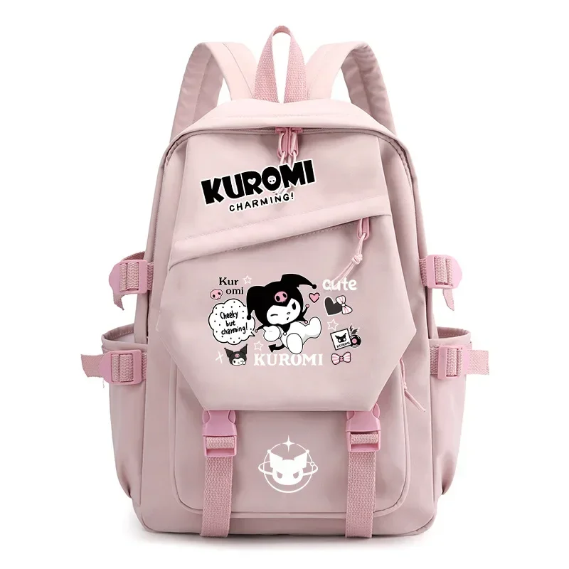 Дорожная сумка Sanrio hello kitty, рюкзак kuromi, женский японский симпатичный школьный ранец, сумка для старшеклассниц. Изображение 1