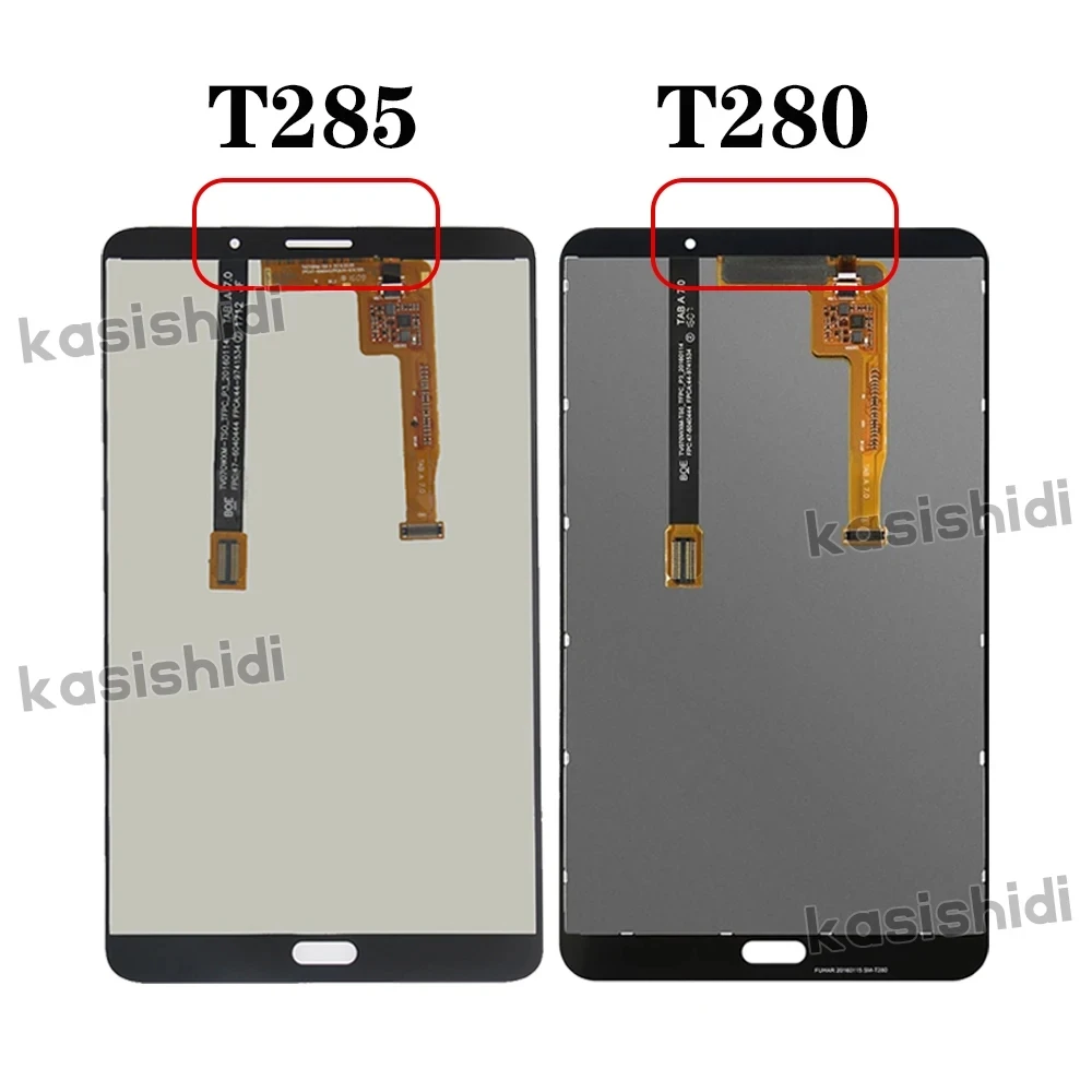 ЖК-дисплей для Samsung Galaxy Tab A 7.0 2016 SM-T280 ЖК-дисплей с сенсорным экраном Дигитайзер В сборе Для замены ЖК-дисплея T285 100% Протестирован Изображение 1