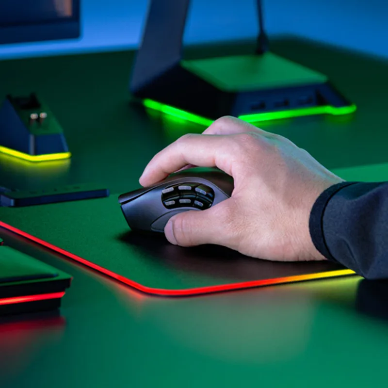 Игровая мышь Razer Naga Pro tanpa kabel, для киберспорта 12-дюймовая конфигурация fokus 20000 DPI Сенсор optik untuk PC Ноутбук Razer Naga Изображение 1