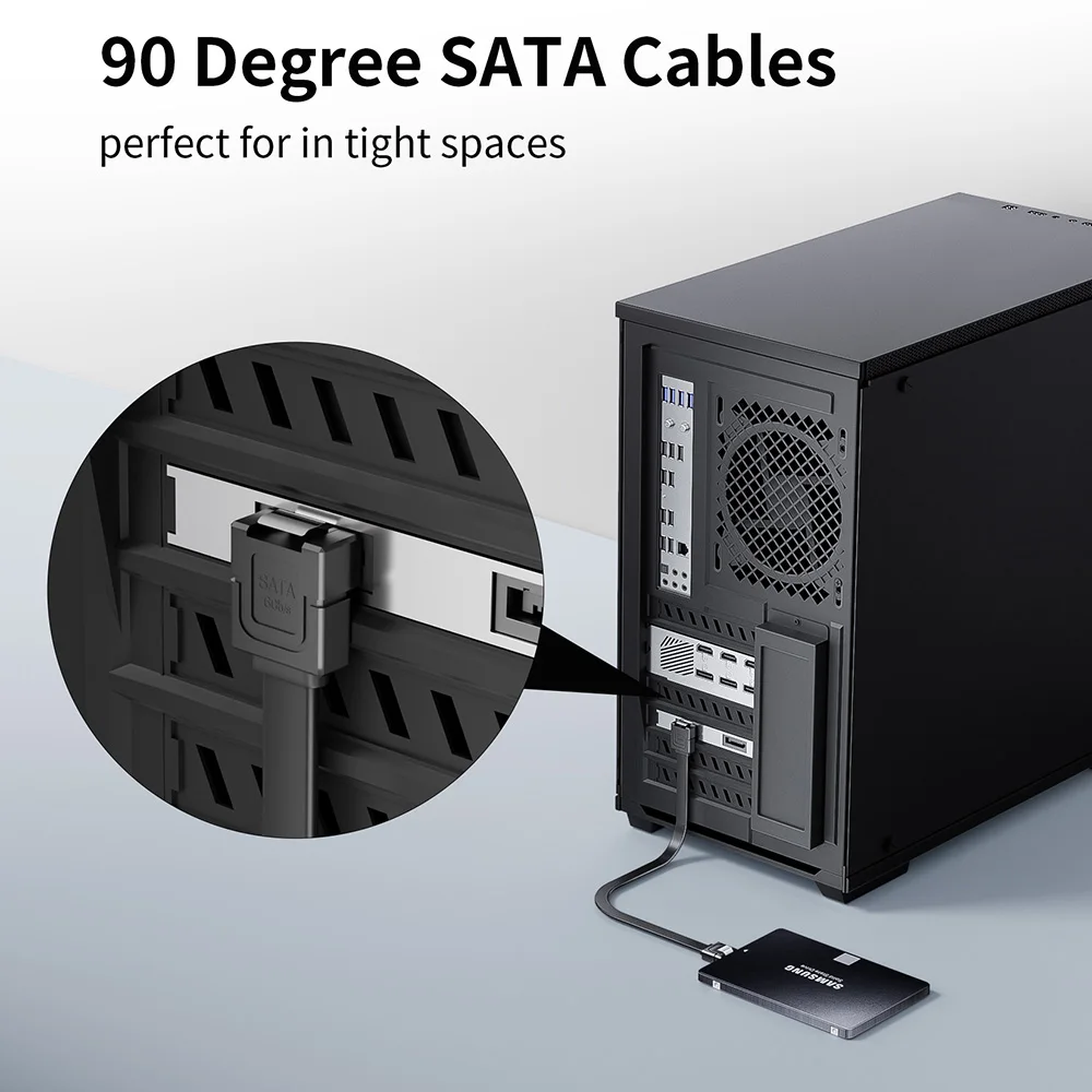 Кабель для передачи данных SATA 3.0, конвертер для подключения жесткого диска SSD HDD, высокоскоростной кабельный адаптер Sata III, шнур для передачи сигнала Изображение 1