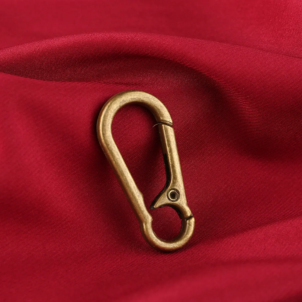 Карабин из креативного сплава, унисекс, цепочка для ключей с защитой от потери, подвесная пряжка в форме тыквы, небольшой товар Изображение 1