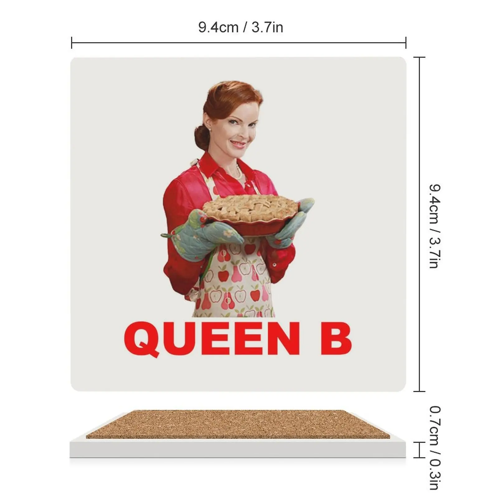Керамические подставки Queen B (квадратные) для чашек, набор кофейных кружек, кавайные подставки Изображение 1