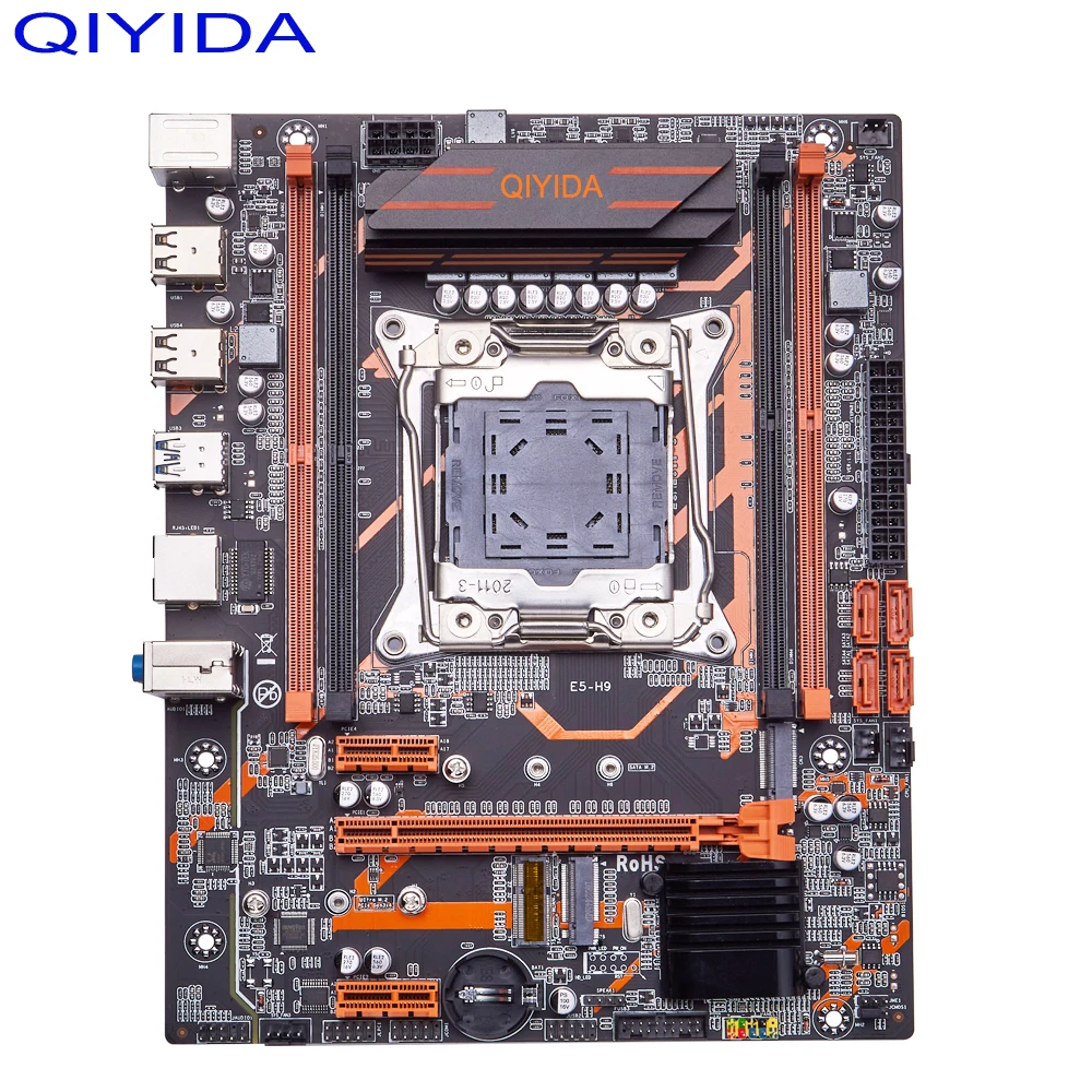 Комплект материнской платы Qiyida X99 LGA2011-3 E5 2620V3 2шт * 8 гб = 16 ГБ 3200 МГц DDR4 4 канала SATA 3.0 nvme M.2 Изображение 1