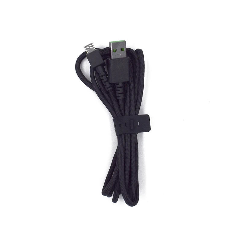 Линия USB-мышей, кабель USB-мыши длиной 2 м, запасные части для ремонта черного провода для игровой мыши Razer Изображение 1