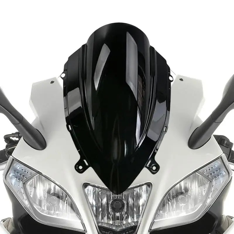 Лобовое стекло мотоцикла с усиленным передним стеклом Защищает от камней, выбрасываемых ветром, мусора и насекомых для мотоцикла модели Race 600 Изображение 1