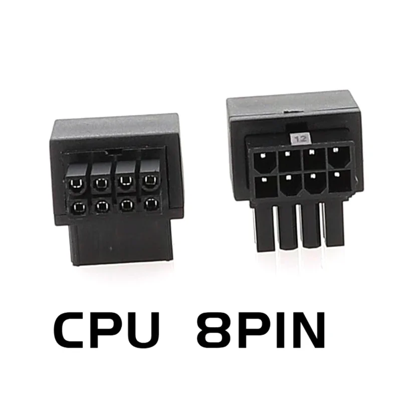 Материнская плата CPU 8pin Адаптер питания 8Pin разъем питания CPU 8pins 90-градусный адаптер рулевого управления Изображение 1