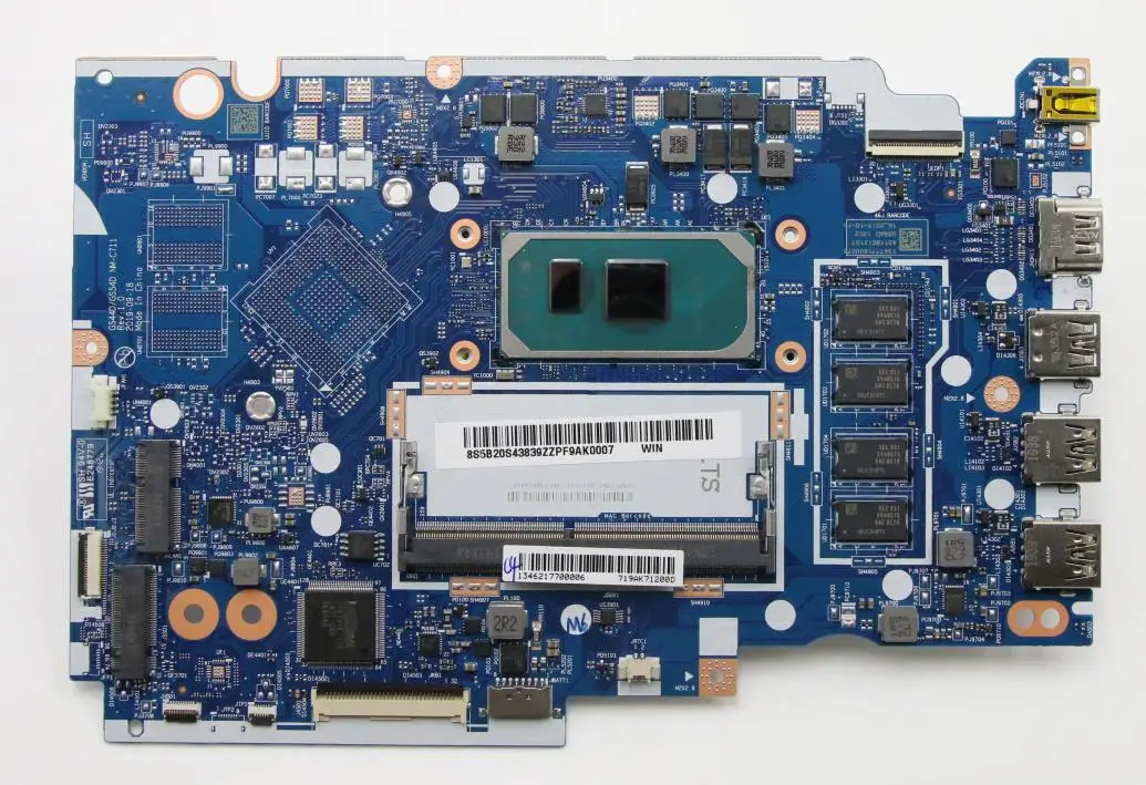 Материнская плата NM-C711.Для Lenovo Ideapad S145-15IIL V15-IIL Материнская Плата ноутбука С 10-м процессором I5-1035G1 4 ГБ оперативной памяти 100% Протестирована Изображение 1
