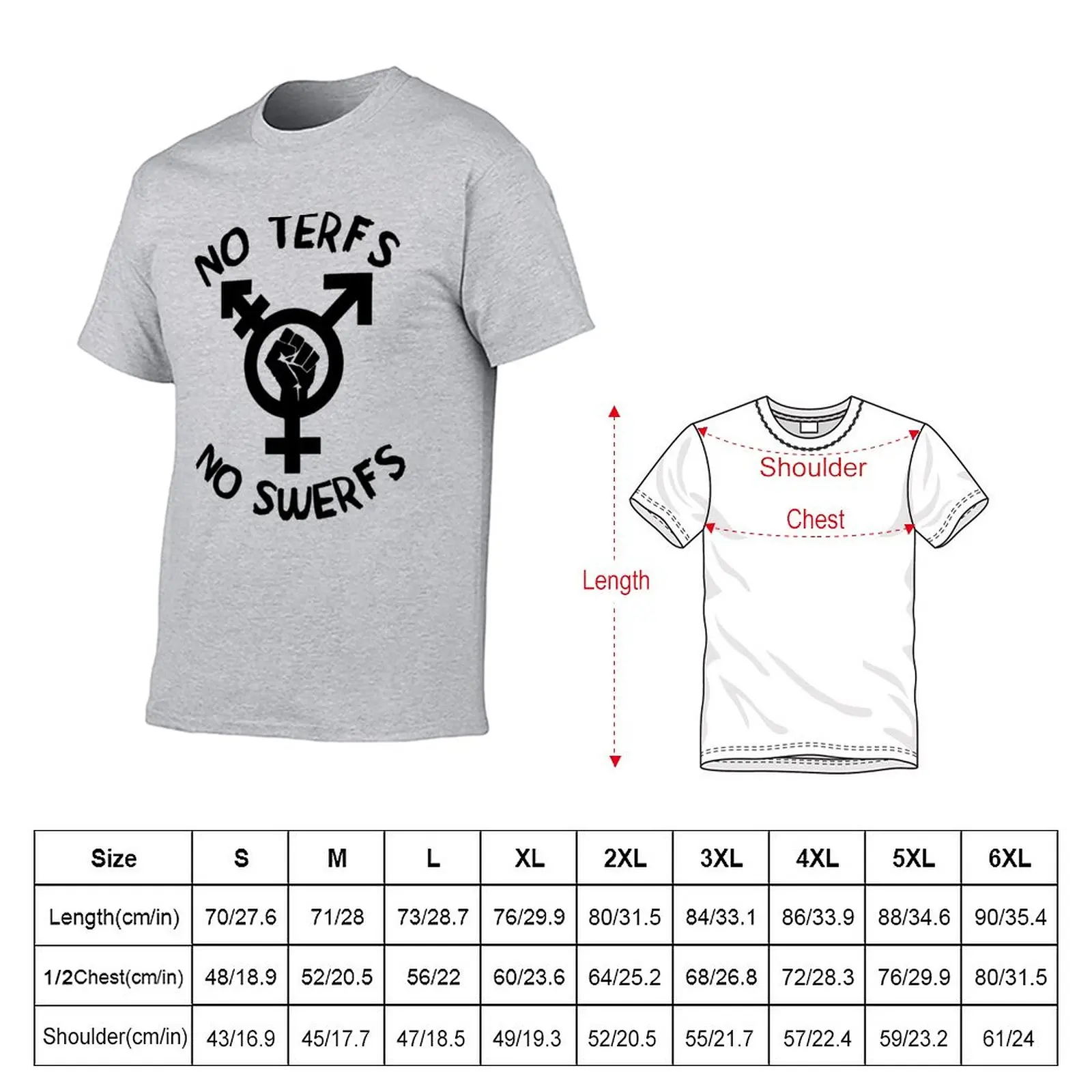Новые футболки No TERFs No SWERFs - ЛГБТК Трансгендерные Секс-работники, Блузки, футболки, простые футболки, Мужские футболки Изображение 1