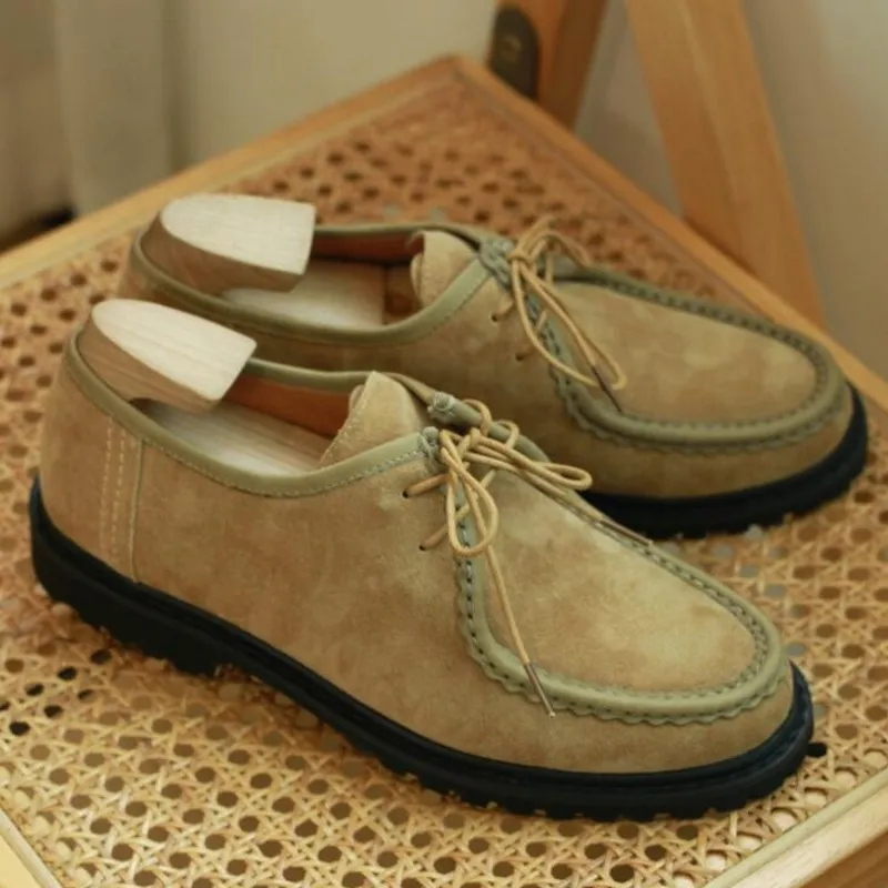 Обувь для почтальонов, повседневная обувь на шнуровке в винтажном стиле, модная официальная обувь-карго. Изображение 1