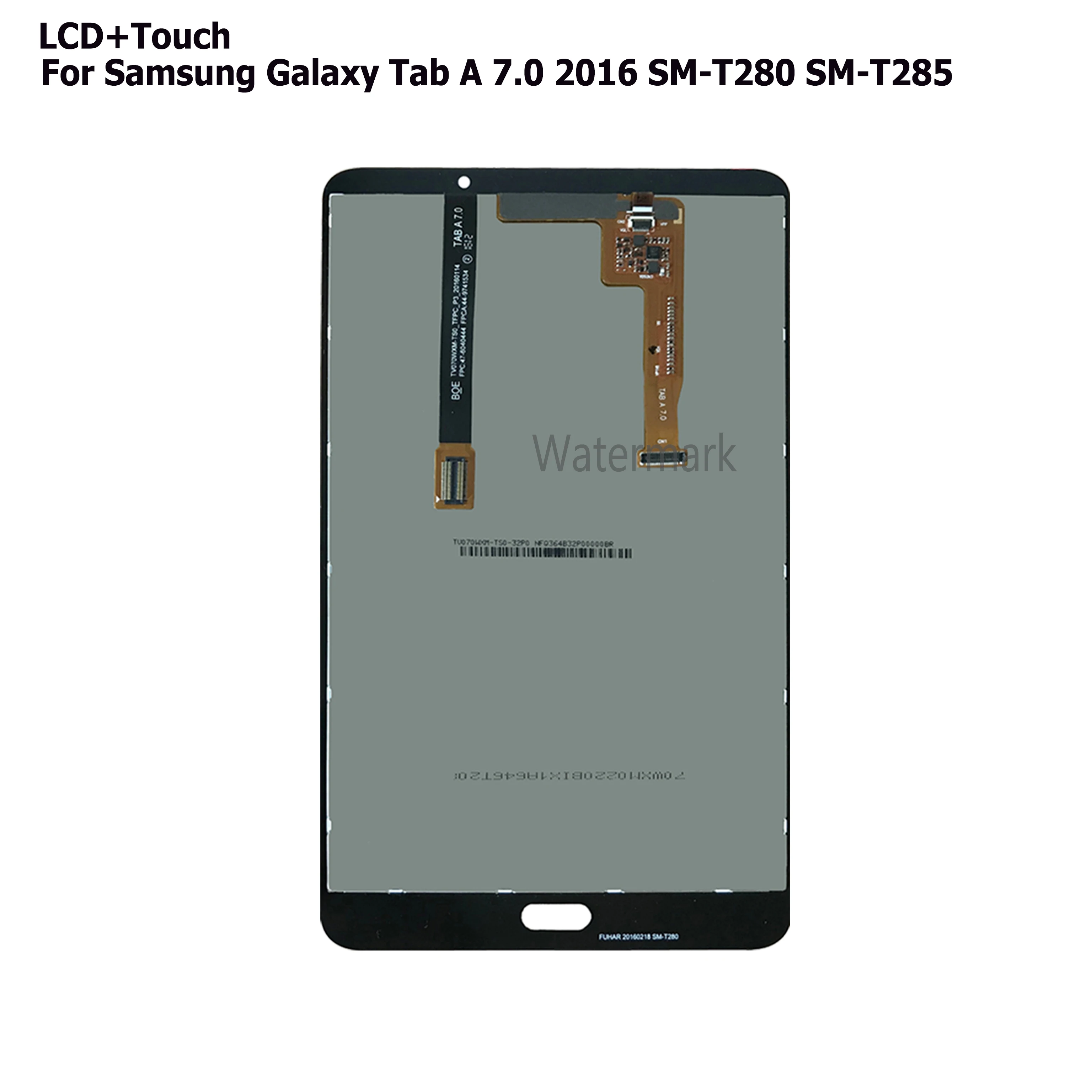 Оптовая продажа 5 шт. Для Samsung Galaxy Tab A 7.0 2016 SM-T280 SM-T285 T280 T285 WIFI 3G ЖК-дисплей С Сенсорным Экраном В сборе Заменить Изображение 1
