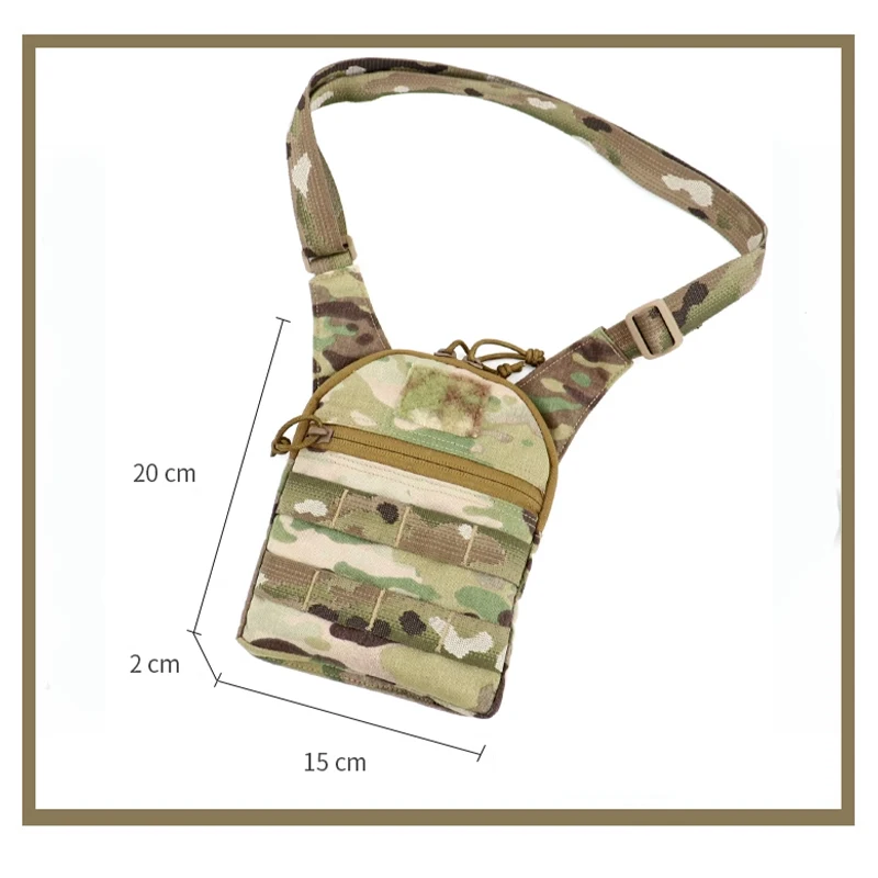 Простая сумка через плечо в стиле милитари, модная мини-сумка для хранения на открытом воздухе Изображение 1