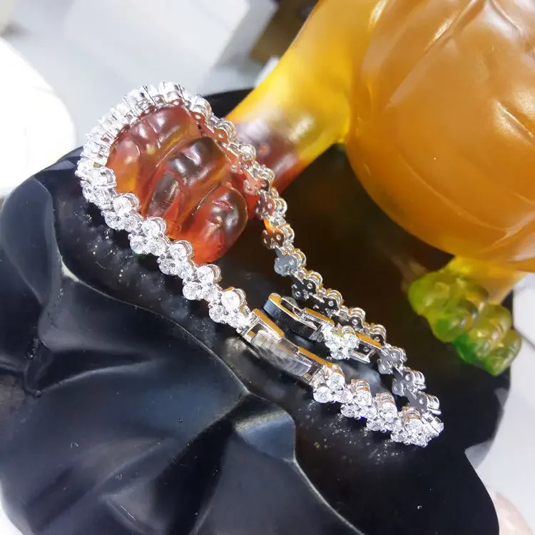 Распродажа Модных свадебных украшений Кристалл браслет-оберег Кристалл от Swarovskis для женщин Рождественский подарок Изображение 1