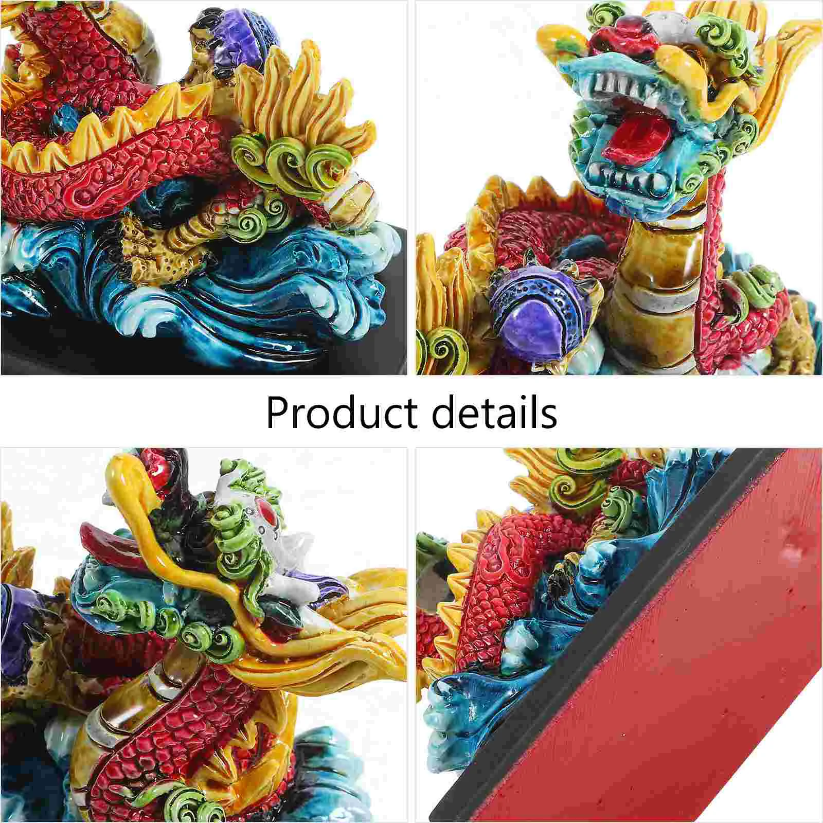 Статуя дракона из смолы, фигурка Зодиакального дракона, украшение в виде китайского дракона Изображение 1