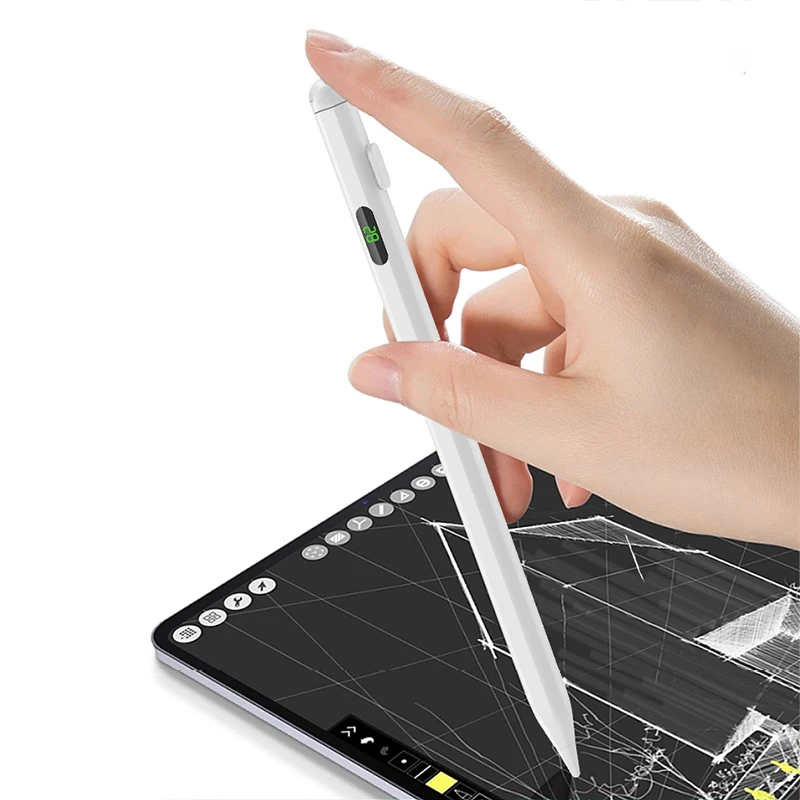 Стилус для iPad, сенсорная ручка, совместимая с iPad 2018-2020 для Apple, универсальный стилус с цифровым дисплеем питания Изображение 1