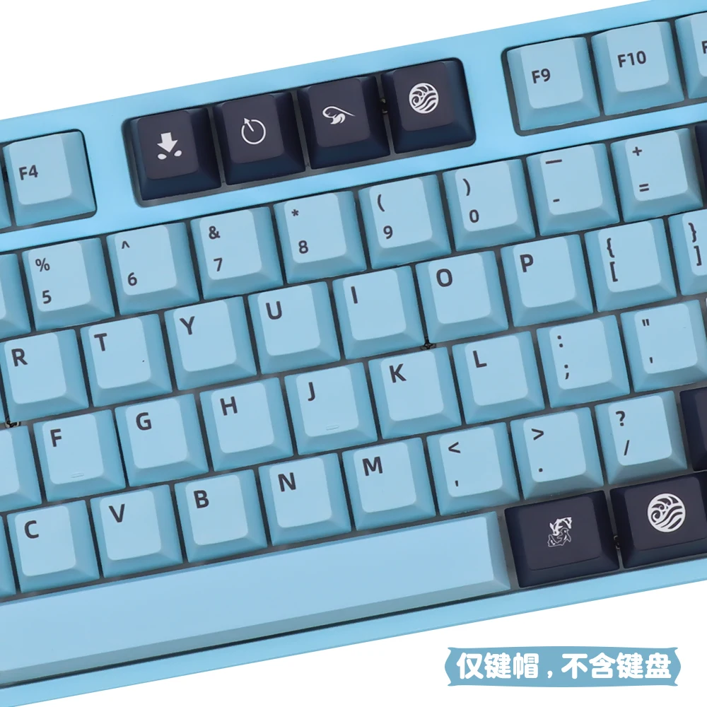 139 клавишная клавиатура Mizu Cherry оригинальной заводской высоты keycap PBT с термической сублимацией GMK 104 по индивидуальному заказу Изображение 2