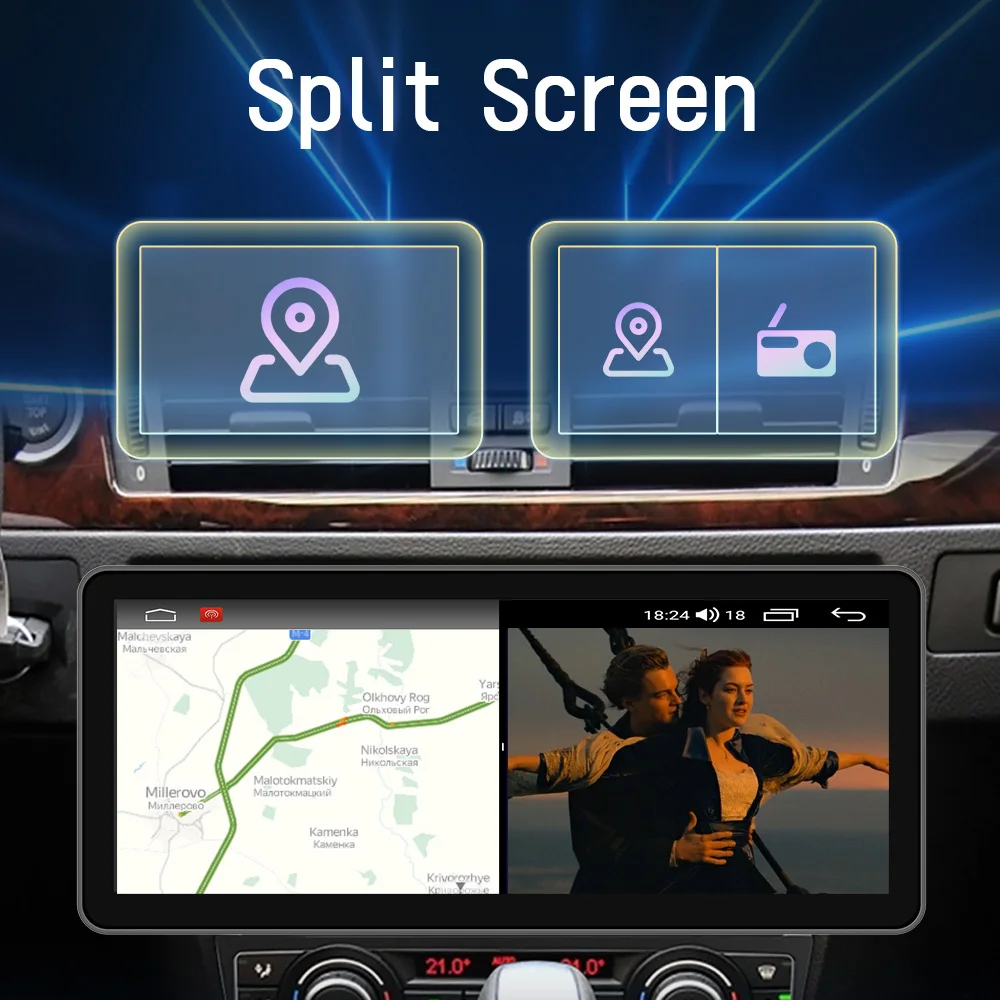 2din Android Радио Автомобильный Мультимедийный видеоплеер для BMW 3 Серии E90 E91 E92 E93 2005-2012 12,3 дюймов TS10 Радио GPS Carplay Auto Изображение 2