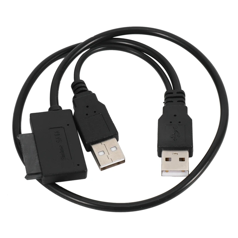 2X Тонкий кабель SATA от USB 2.0 до 7 + 6 Внешнее питание для ноутбука SATA Адаптер Конвертер Поддержка Windows Xp/7/8/10 Mac OS EM88 Изображение 2
