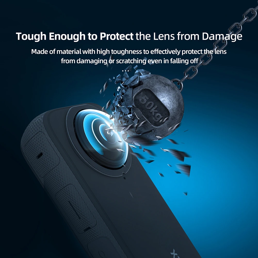 2шт aMagisn X3 Sticky Lens Guards Протектор для Insta360 X3 Защитная Крышка От царапин Для Insta 360 ONE X 3 Аксессуары Изображение 2