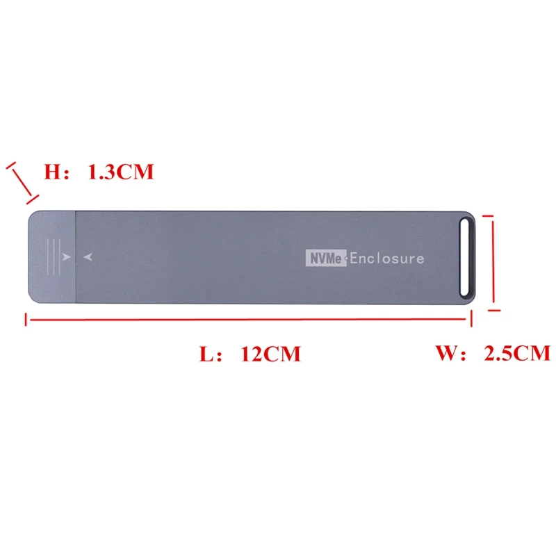 M2 SSD Case NVME Enclosure M.2 К SSD-адаптеру USB TYPE-A 3.1 Для NVME PCIE M Key SSD Disk Drive Box Изображение 2