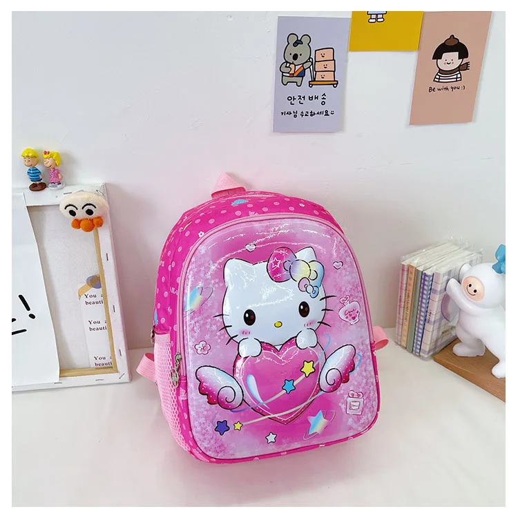 Sanrio hello kitty школьный ранец для детского сада, детский рюкзак для мальчиков и девочек, школьный ранец, детский мультяшный рюкзак, дорожная сумка Изображение 2