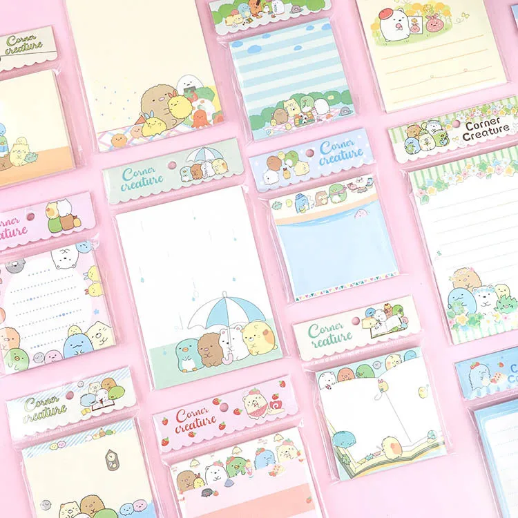 Sumikko Gurashi 2062 Аниме блокнот для заметок, мультяшные блокноты для записей, школьные канцелярские принадлежности, подарок для студентов Изображение 2