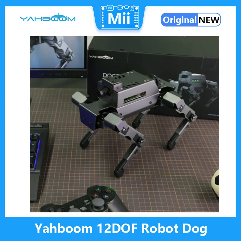 Yahboom 12DOF Настольный Металлический Робот-Собака Bionic DOGZILLA S1 с Камерой AI Vision для Raspberry Pi 4B Поддерживает Программирование на Python Изображение 2