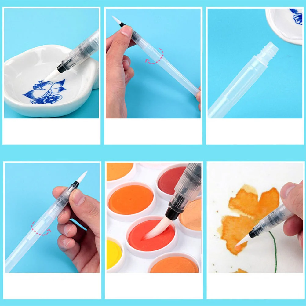Акварельные кисти, Водорастворимые цветные ручки, Акварельные кисти для рисования, ручки для рисования акварелью Изображение 2