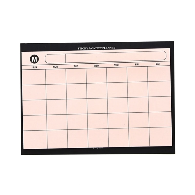 Блокнот для ежемесячного планирования, недатированный календарь Настольные Блокноты Модернизированный Блокнот для планирования HXBE Изображение 2