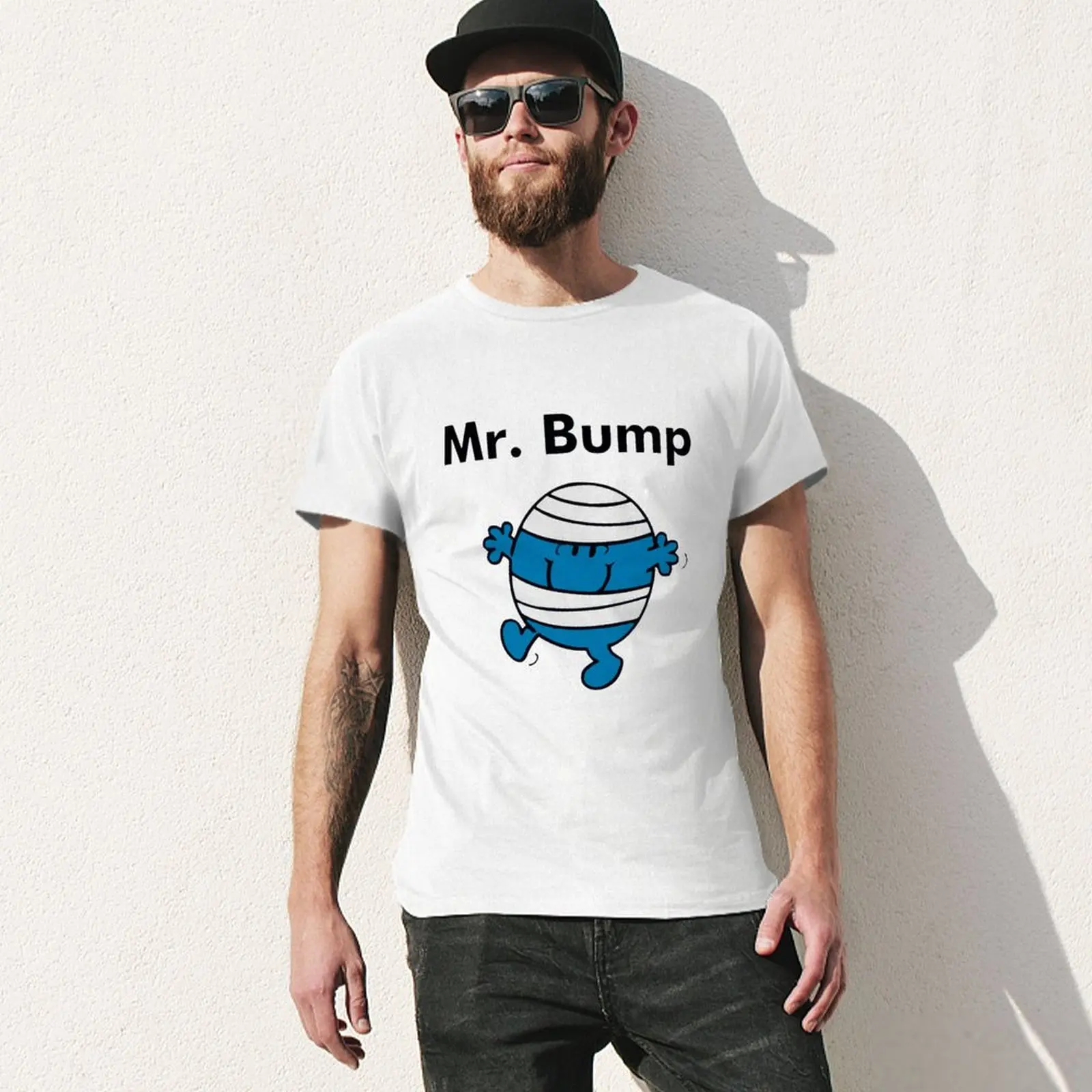 Заказать мужскую модную футболку Mr. Bump Tees больших размеров с графическими мужскими винтажными футболками Изображение 2