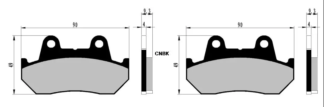 Комплект тормозных колодок подходит для HONDA Street CB750 CB 750 C F Fll K 1985 и выше спереди и сзади Изображение 2