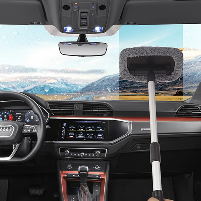 Комплект щеток для мытья автомобильных окон из алюминиевого сплава, щетка из микрофибры для стеклоочистителя с длинной ручкой для автомобиля Opel Изображение 2
