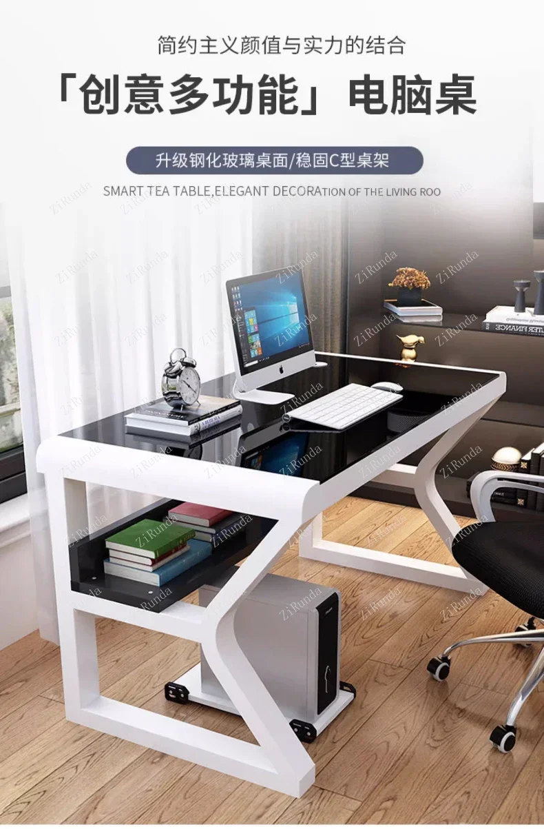 Компьютерный стол, рабочий стол, дом, простой современный офис, рабочий стол для студентов, спальня, письменный стол, простой стол для киберспорта Изображение 2