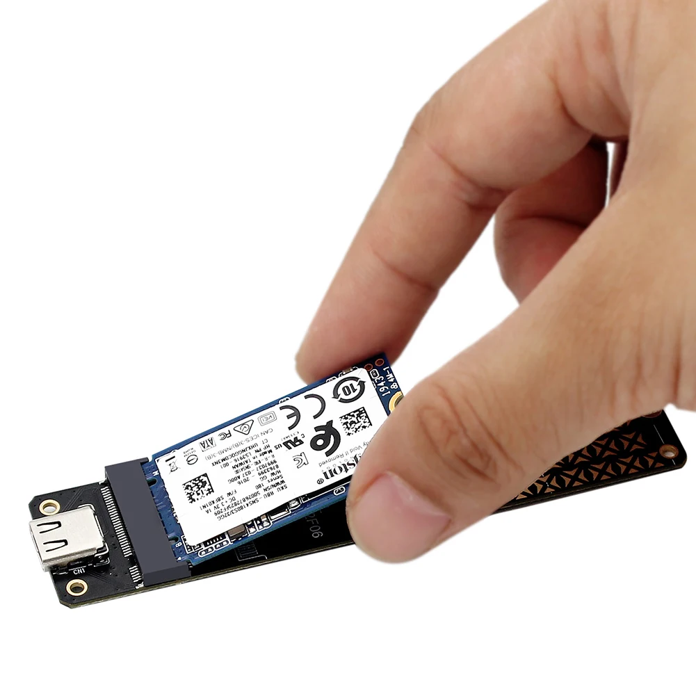 Конвертер NGFF M.2 в USB3.1 Type-C со скоростью 10 Гбит/с Адаптер жесткого диска M.2 NGFF Поддержка чипа JMS580 Размером 2230/2242/2260/2280 SSD Изображение 2