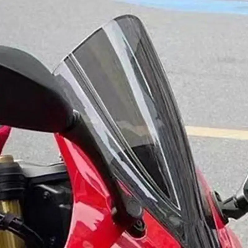 Лобовое стекло мотоцикла с усиленным передним стеклом Защищает от камней, выбрасываемых ветром, мусора и насекомых для мотоцикла модели Race 600 Изображение 2