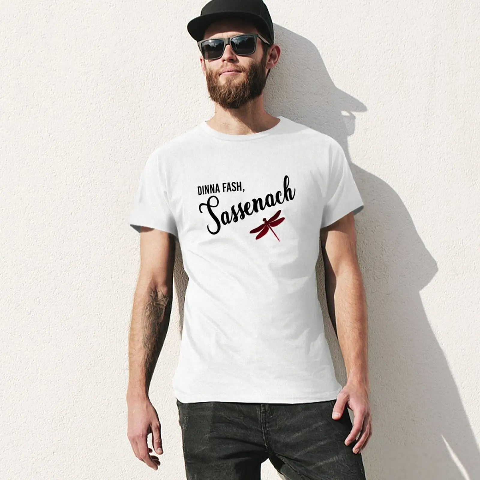 Мужская футболка Dinna fashion, sassenach, свитшот, новое издание, мужские футболки из хлопка Изображение 2