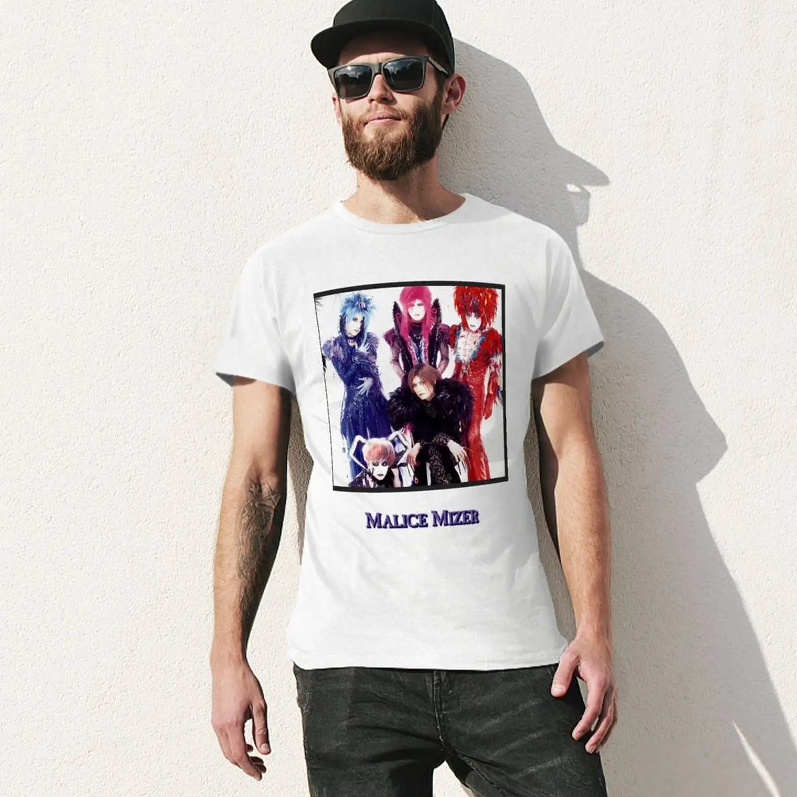 Мужские Женские футболки malice mizer Cool Gifts, эстетическая одежда, эстетическая одежда, быстросохнущая мужская однотонная футболка Изображение 2