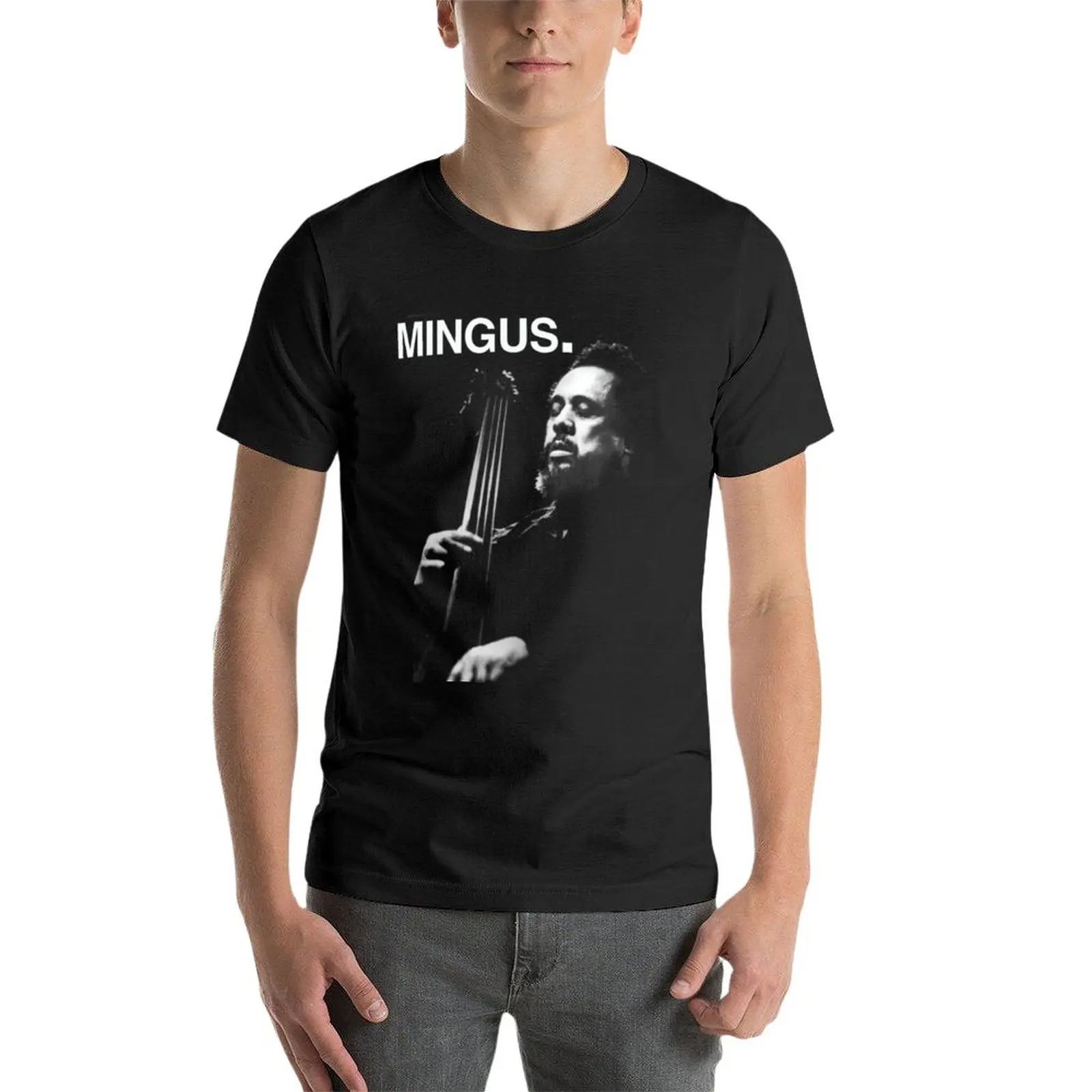 Новая футболка Charles Mingus Essential в корейском стиле, модная рубашка с животным принтом для мальчиков, тренировочные рубашки для мужчин Изображение 2