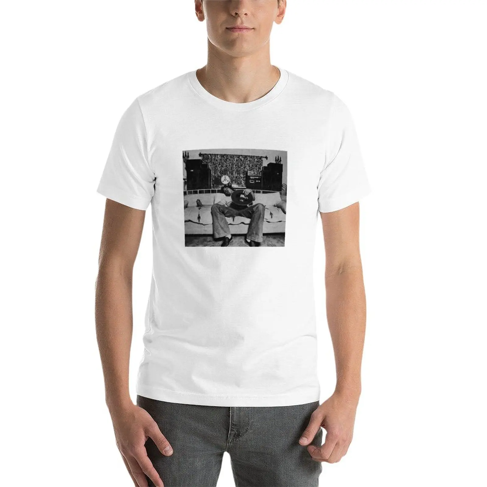 Новая футболка Rick Danko для отдыха, пустые футболки, мужская однотонная футболка, черные футболки, мужские футболки с графическим рисунком. Изображение 2