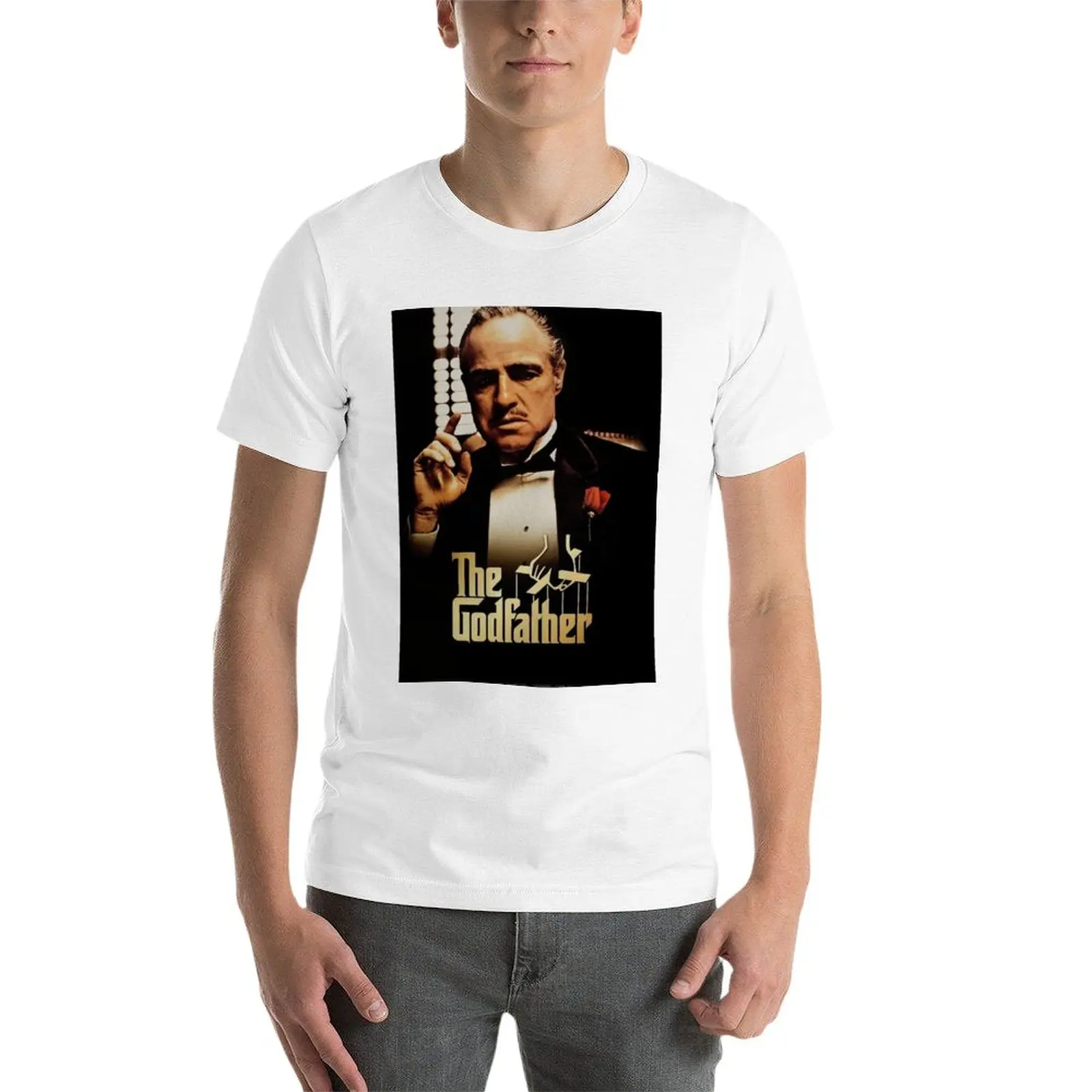 Новая футболка The Godfather, футболки, пустые футболки, возвышенная футболка, футболка для мужчин Изображение 2