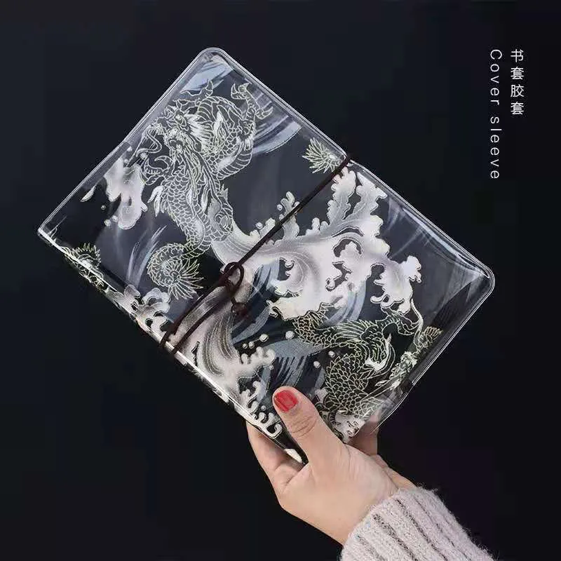 Обложка для книги в китайском стиле, прозрачный чехол для книги формата А5 на рукаве Изображение 2