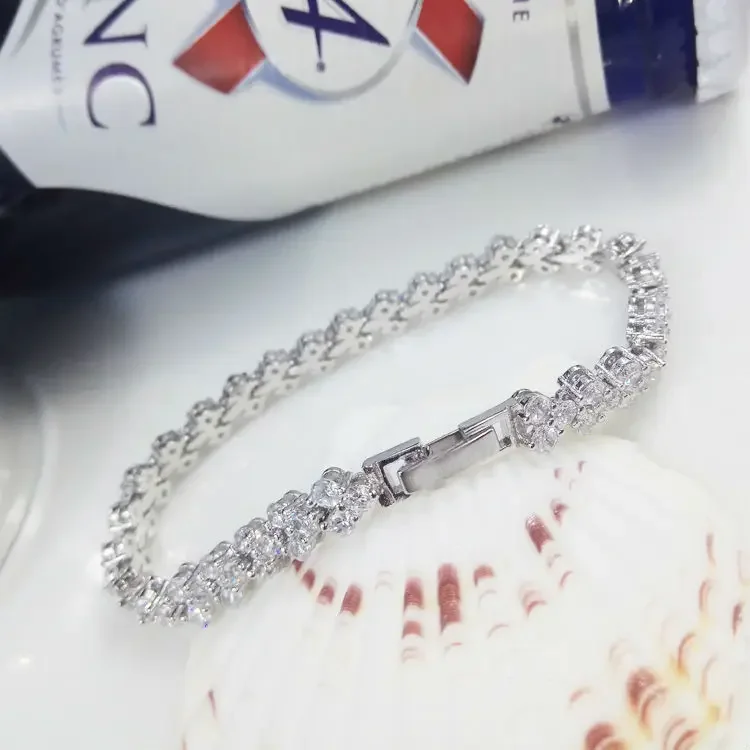 Распродажа Модных свадебных украшений Кристалл браслет-оберег Кристалл от Swarovskis для женщин Рождественский подарок Изображение 2